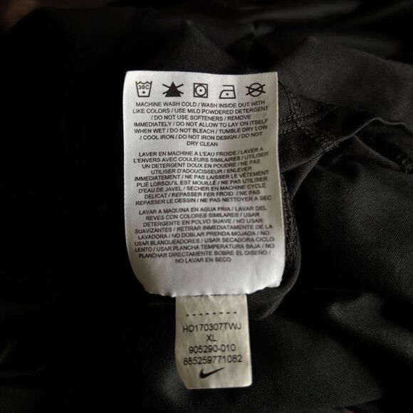 Nike Dri Fit Black LS Nike Running Activewear Athletic Men's Size XL Tee #F - Picture 4 of 4